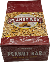 Old Dominion Peanut Bar 1.65 oz Each Pack Quantity 36 Bars Per Box Sweet Browse at UsaCandyWholesale.Com
