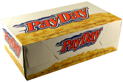 Pay Day Peanut Covered With Caramel Bar Each Bar 1.85 oz Quantity 24 Bars Per Box Sweet Browse at UsaCandyWholesale.Com