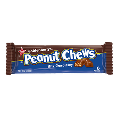 Peanut Chews Loaded with Peanuts Covered with Milk Chocolate 2 oz Each Pack Quantity 24 Packs Per Box Sweet Browse at UsaCandyWholesale.Com