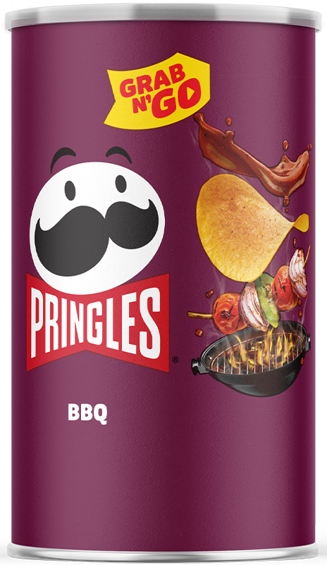 Pringles Chips Grab n Go BBQ Flavor Each Can: 2.5 OZ Quantity 12 Cans Per Case Sweet Browse at UsaCandyWholesale.Com