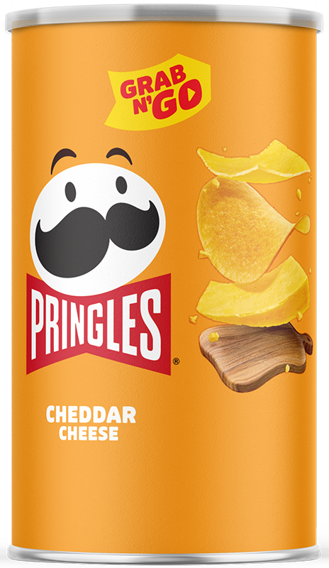 Pringles Chips Grab n Go Cheddar Cheese 2.5 oz (12 Cans Per Box) at UsaCandyWholesale.Com