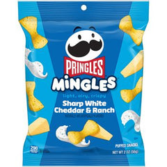 Pringles Mingles Sharp White Cheddar & Ranch 2 oz Quantity 6 Packs Per Case Sweet Browse at UsaCandyWholesale.Com