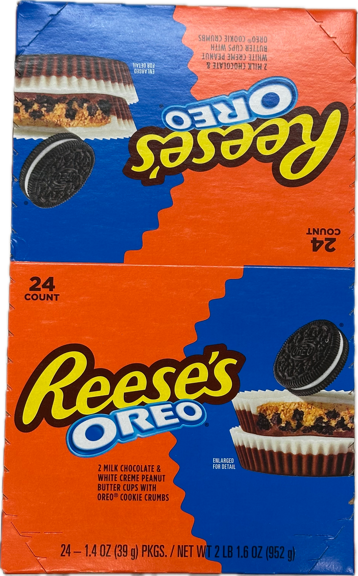 Reese's Oreo Each Pack 1.6 oz Quantity 24 Packs Per Box Sweet Browse at UsaCandyWholesale.Com