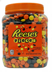 Reese's Pieces Bulk Unwrapped Candy Quantity 62 oz Per Jar Sweet Browse at UsaCandyWholesale.Com