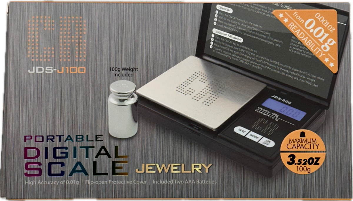 Scale Digital Portable JDS-J 100 For Jewelry 3.25 oz, 100 g (1 Piece)