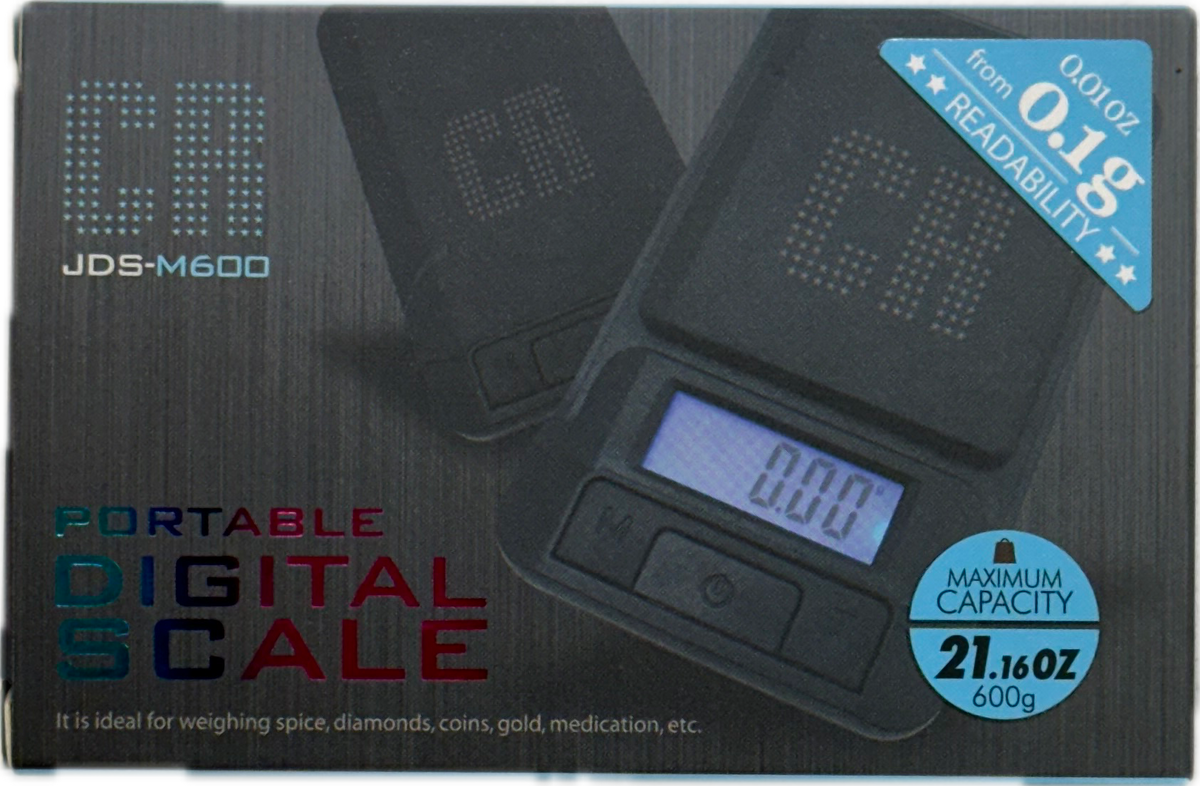 Scale Digital Portable JDS-M600 For Jewelry 21.16 oz, 600 g (1 Piece)