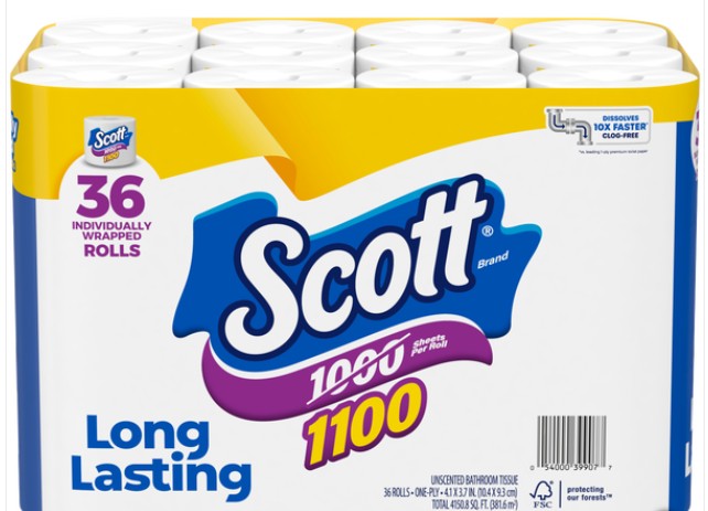 Scott Bathroom Roll Quantity 36 Rolls Per Case Happy Browse at UsaCandyWholesale.Com