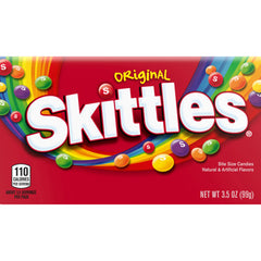 Skittles Original Theater Movie Box 3.5 oz Each Box Quantity 12 Box Per Case Sweet Browse at UsaCandyWholesale.Com