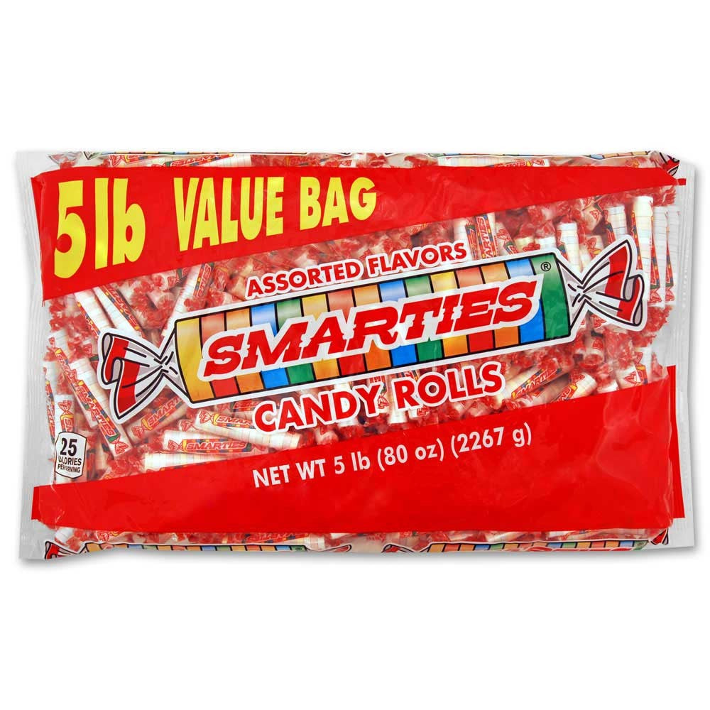 Smarties Bulk Candy Rolls Assorted Flavors Wrapped Bulk Candy Quantity 5 Pounds Per Bag Sweet Browse at UsaCandyWholesale.Com
