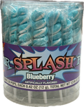 Splash Swirl Lollipops Baby Blue Color Quantity 30 Pieces Per Jar Sweet Browse at UsaCandyWholesale.Com