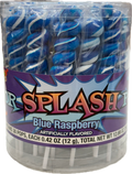 Splash Swirl Lollipops Royal Blue Quantity 30 pops per Jar Sweet Browse at UsaCandyWholesale.Com