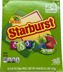 Starburst Sour 2 oz (24 Packs Per Box) at UsaCandyWholesale.Com