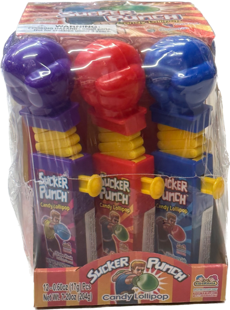 Sucker Punch Lollipops Kidsmania Lollipop With Toy Quantity 12 Pieces Per Box Sweet Browse at UsaCandyWholesale.Com