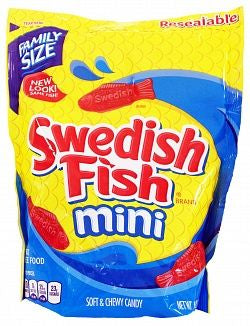 Swedish Fish Mini Red Unwrapped (1 LB.12.8 oz Per Bag)