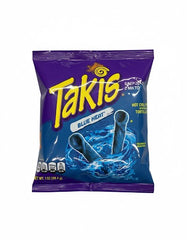 Takis Blue Heat Hot Chili Pepper Tortilla Chips 1 oz Each Pack Quantity 50 Packs Per Case II Happy Browse at UsaCandyWholesale.Com 