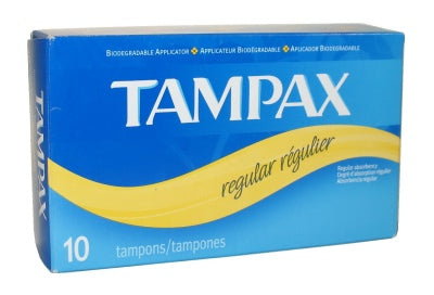 Tampax Regular Quantity 10 Pieces Per Pack Happy Browse at UsaCandyWholesale.Com