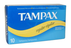 Tampax Regular Quantity 10 Pieces Per Pack Happy Browse at UsaCandyWholesale.Com