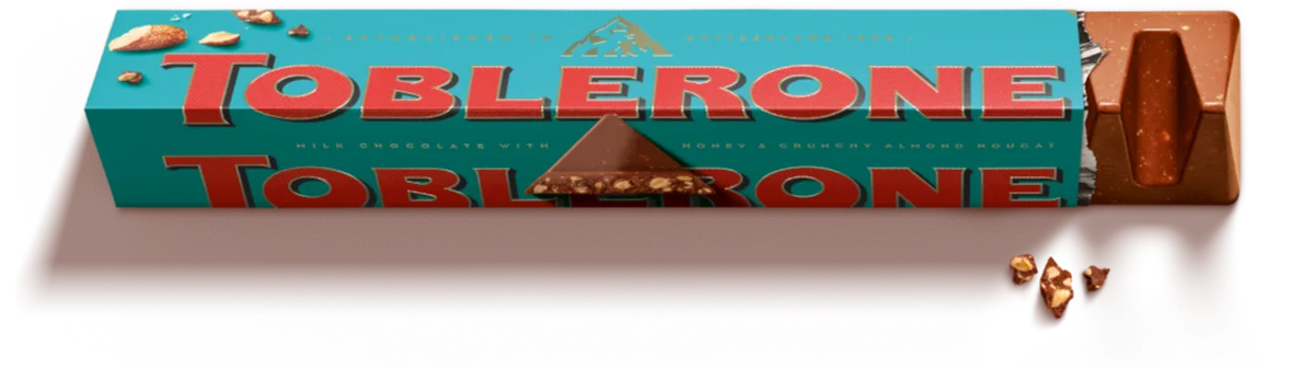 Toblerone Crunchy Almond milk chocolate with honey and crunchy almond nougat Size 3.52 oz Quantity 20 Bars Per Box Sweet Browse at UsaCandyWholesale.Com