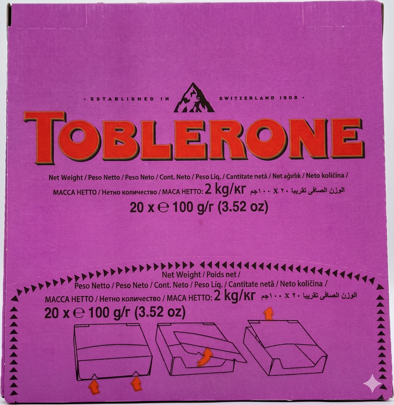 Toblerone Fruit & Nut 3.52 oz (20 Bars Per Box)