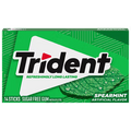 Trident Gum Spearmint Flavor (Box of 12 Pack) at UsaCandyWholesale.Com