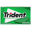 Trident Gum Spearmint Flavor (Box of 12 Pack) at UsaCandyWholesale.Com