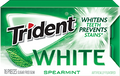Trident White Gum Spearmint Flavor Sugar Free Gum Quantity 16 Pieces Per Pack 9 Packs Per Box Sweet Browse at UsaCandyWholesale.Com