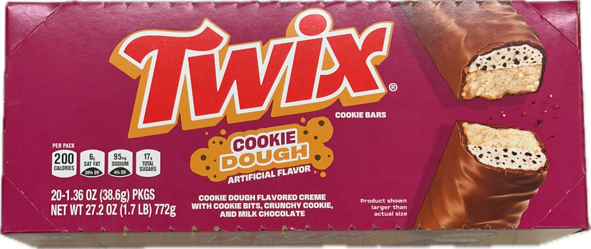 Twix Cookies Dough 1.36 oz (20 Pack Per Box) at UsaCandyWholesale.Com