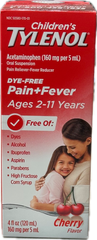 Tylenol Liquid For Children Good For Age 2 to 11 Years Old 4 oz Each Bottle Quantity 1 Piece Happy Browse at UsaCandyWholesale.Com
