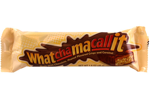 Whatchamacallit Candy Bar Made with Chocolate Peanut Flavored Crispys and Caramel Each Bar 1.5 oz Quantity 36 Bars Per Box Sweet Browse at UsaCandyWholesale.Com
