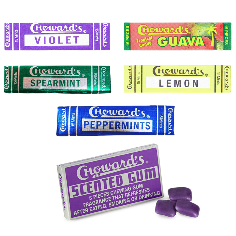 Chowrds Mints & Gum Combo Deal 6 Flavors Free-Shipping (6 Single Packs)
