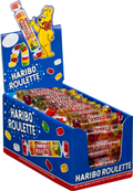 Haribo Roulette Gummy Candy (Box of 36 Rolls)