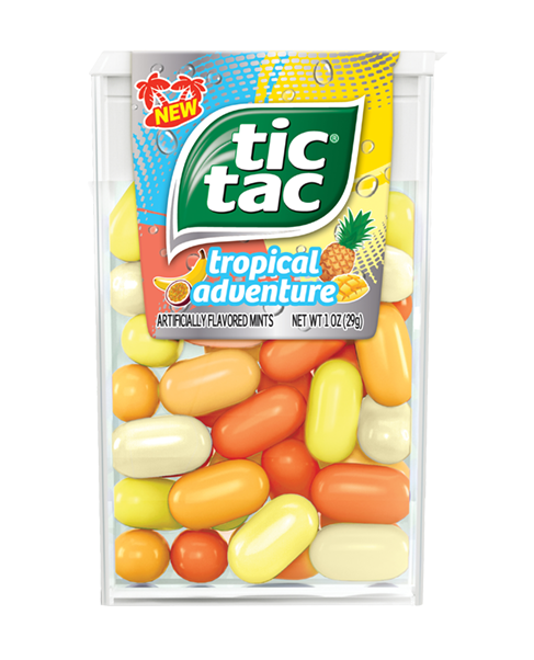 Tic Tac Mints Tropical Adventure 1 oz at UsaCandyWholesale.Com