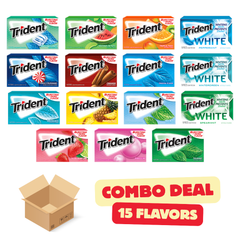 Trident Gum Combo Deal 15 Flavors Free-Shipping (15 Packs)